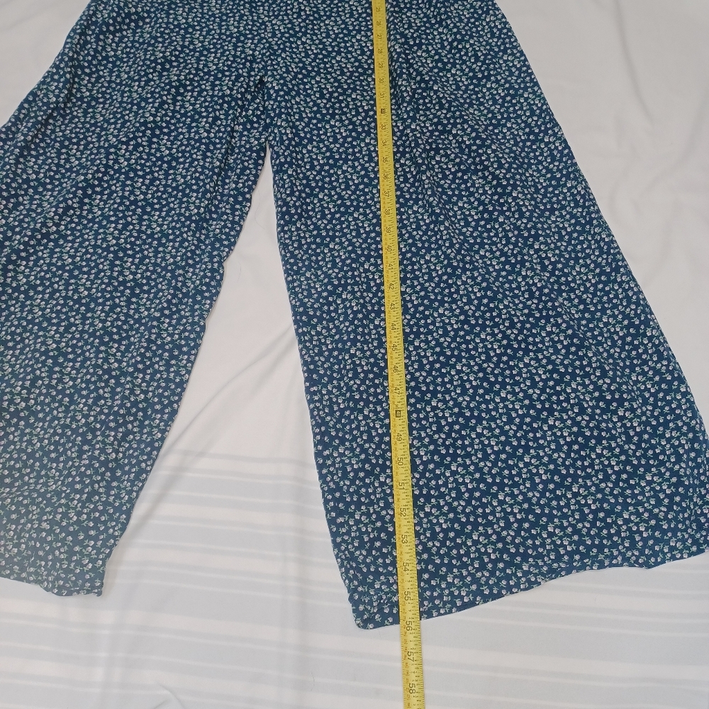 DAKOTOO women 2XL Blue Floral Women's Jumpsuit - Picture 14 of 16